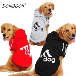  Winter Pet Hoodie Sportswear for Big Doggies in Four Assorted Colors
