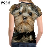 Yorkshire Terrier 3D Sublimation Print T Shirt 