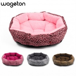 Colorful Leopard print Dog Bed 