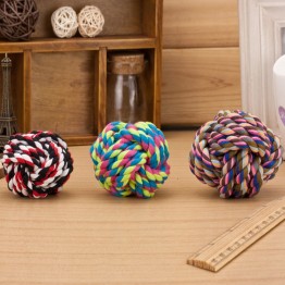 Colorful Rope Ball Chew Toy in 3 Sizes