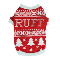 Red "RUFF" Festive Christmas Sweater