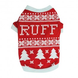 Red "RUFF" Festive Christmas Sweater
