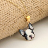 Vintage  French Bulldog Necklaces