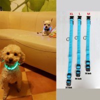 LED Bright Nylon Pet Doggie Collar 