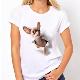 Chihuahua  3D Sublimation Print T-Shirt  